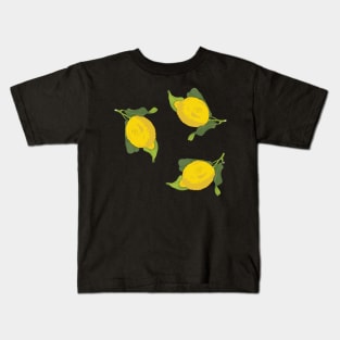 Pattern: Yellow Lemon Kids T-Shirt